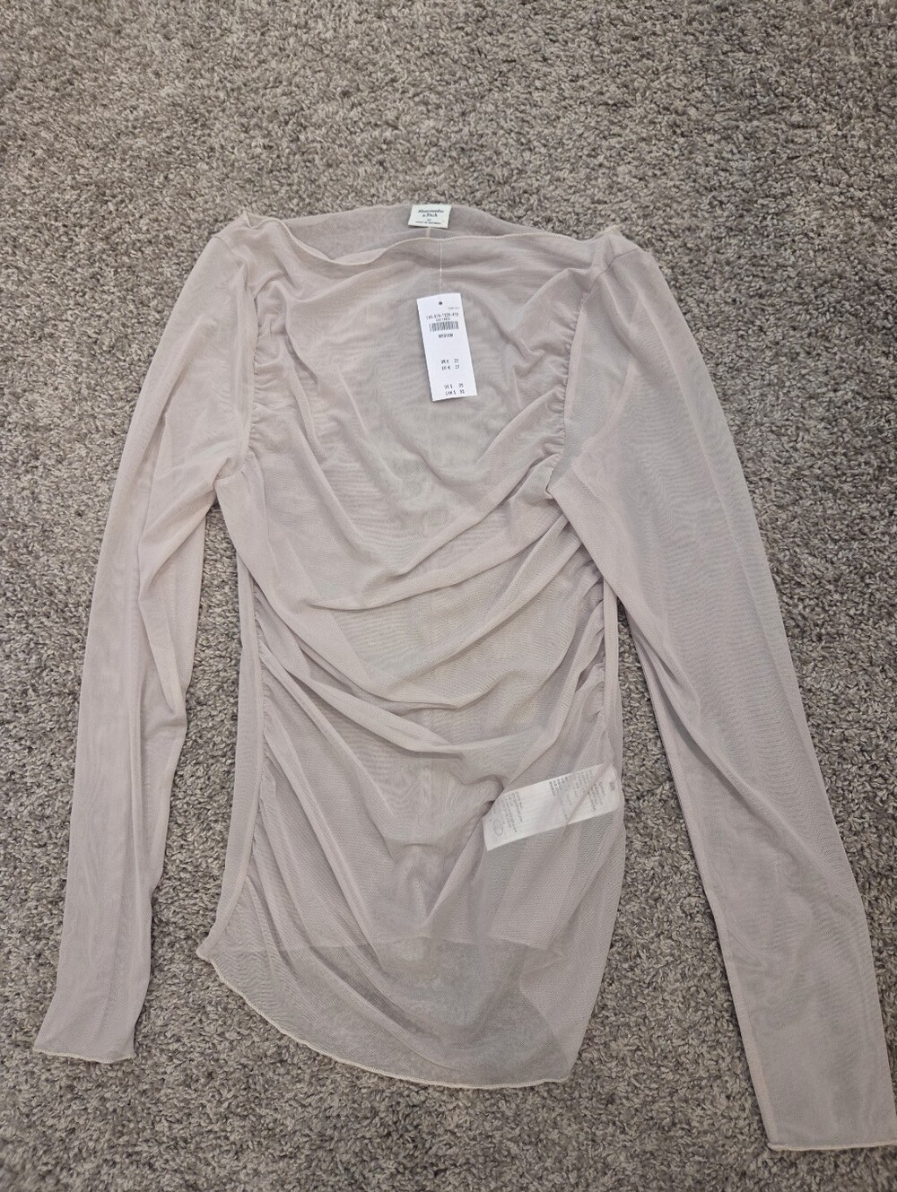 Abercrombie Long-Sleeve Mesh Top